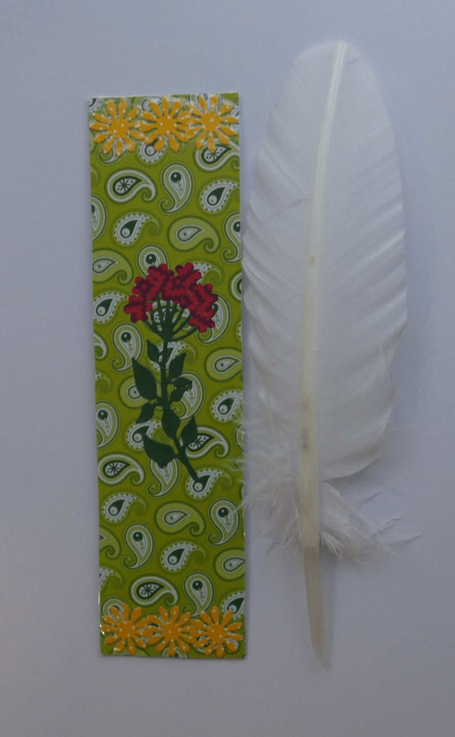 Un marque-page fleuri