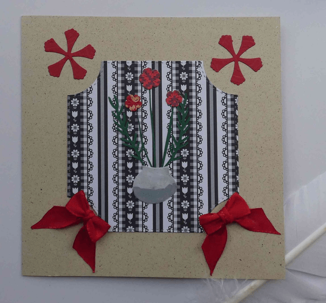 Le deuil avec un bouquet