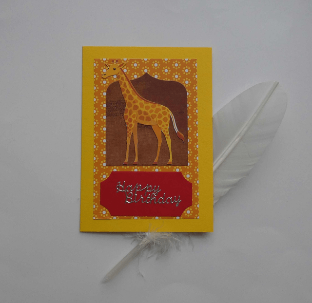 Une girafe pour un anniversaire