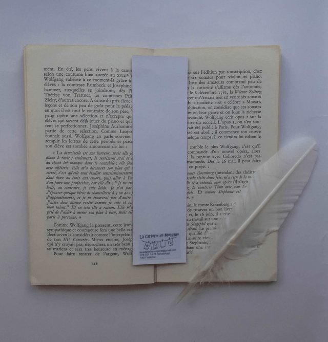 Un marque-page fleuri