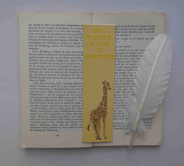En route pour l&#039;aventure avec la girafe
