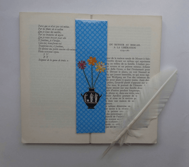 Le marque-page au bouquet