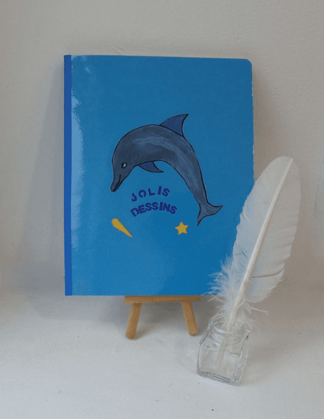 Jolis dessins avec les dauphins