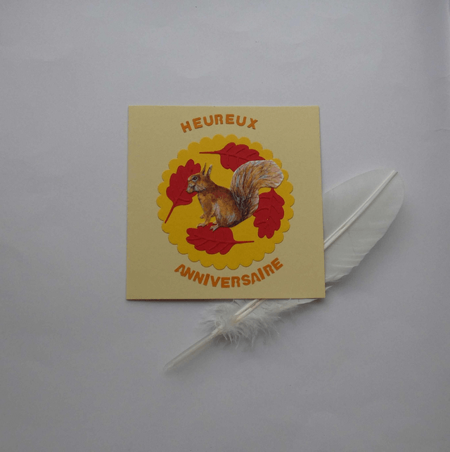 Anniversaire automnal avec cet écureuil