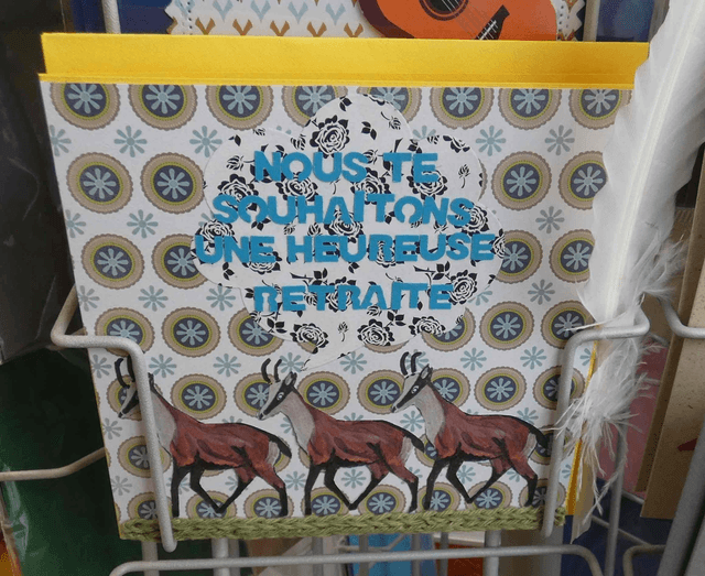 Nous te souhaitons une heureuse retraite