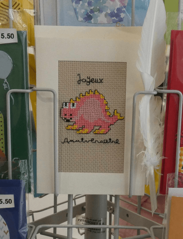 Le dinosaure brodé