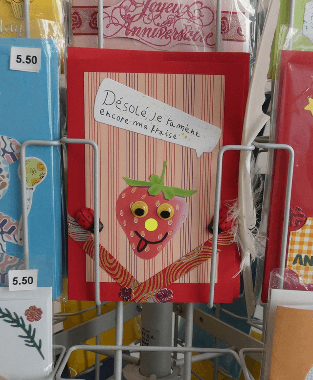 Désolé je ramène encore ma fraise