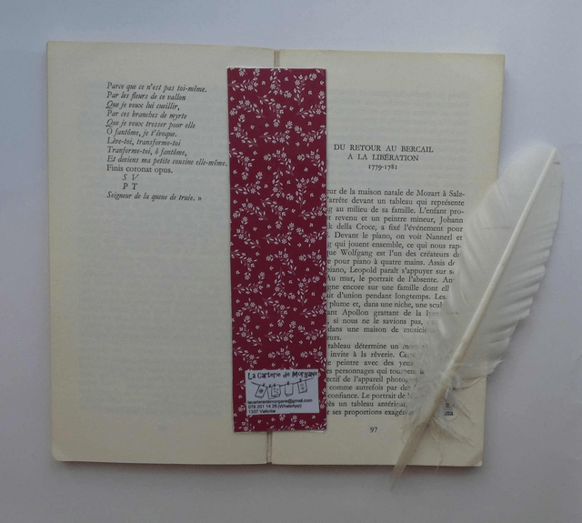 La farandole des papillons du marque-page