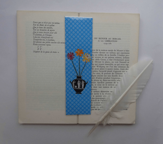 Le marque-page au bouquet