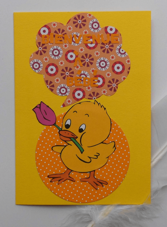 Un poussin pour souhaiter la bienvenue à bébé