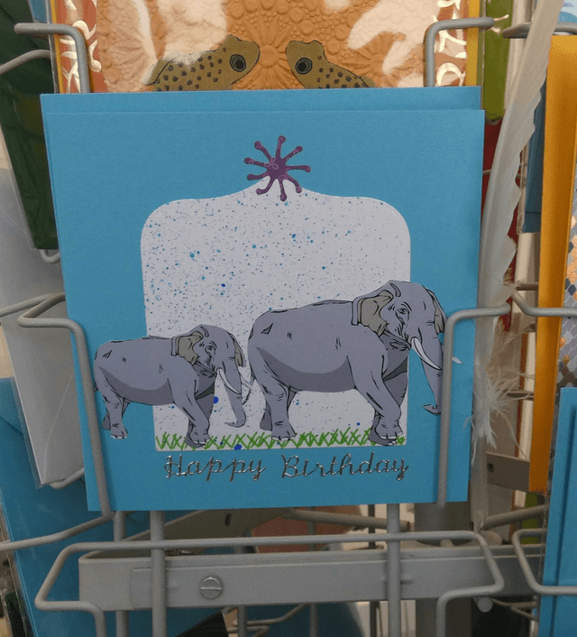 Les éléphants d'anniversaire