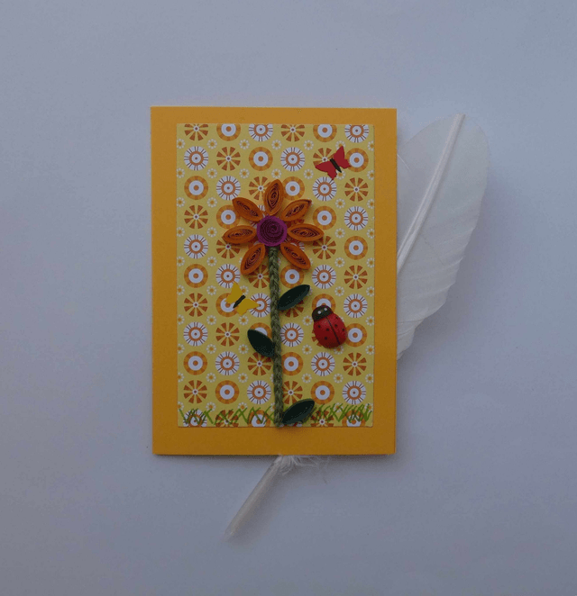 Jolie fleur en quilling