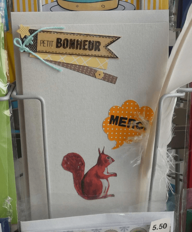 L'écureuil du remerciement