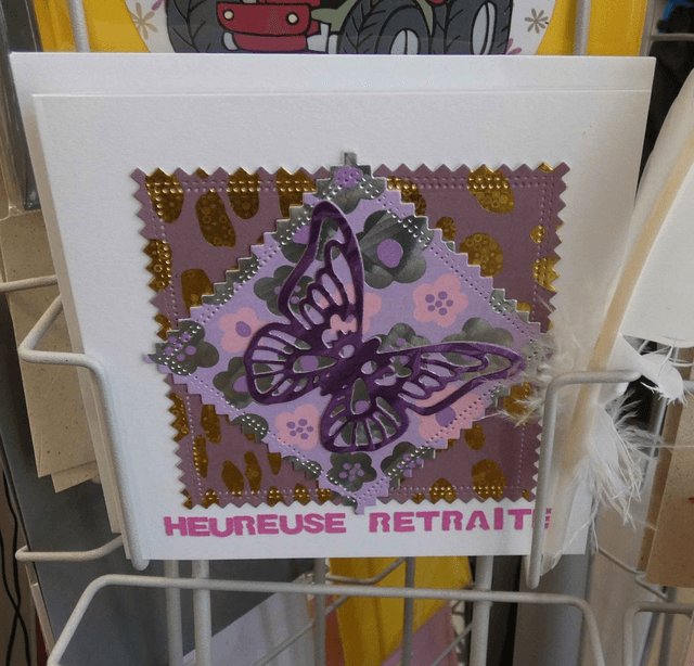 Heureuse retraite avec le papillon
