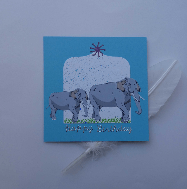 Les éléphants d'anniversaire