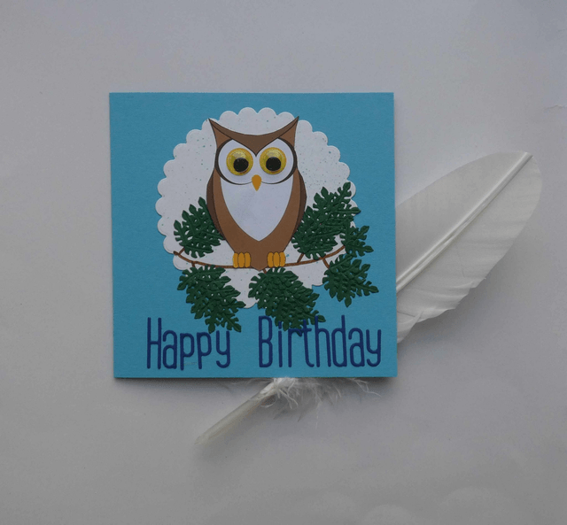 Happy birthday avec ce hibou