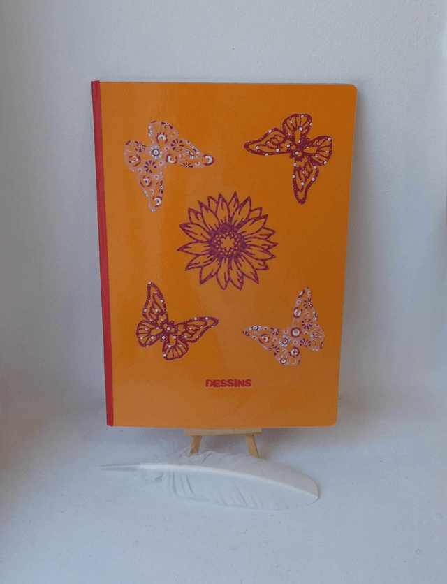 Le grand carnet de dessin aux papillons