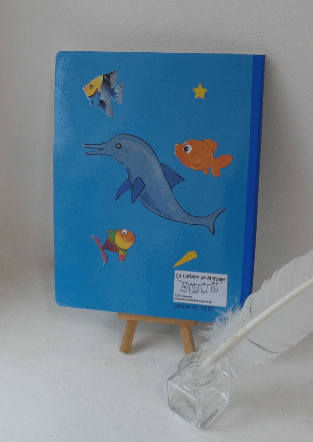 Jolis dessins avec les dauphins