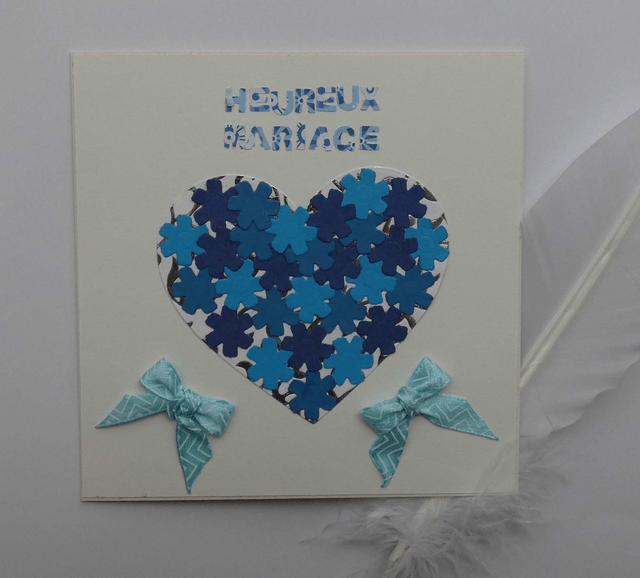 Le coeur fleuri du mariage