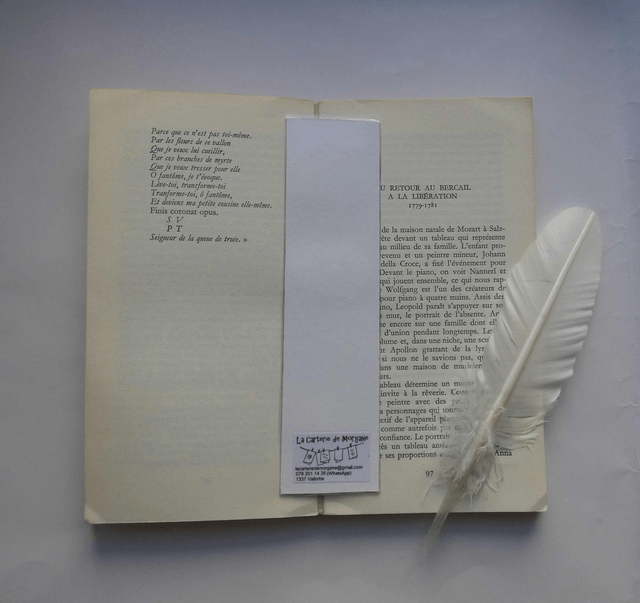 Le marque-page de la douceur