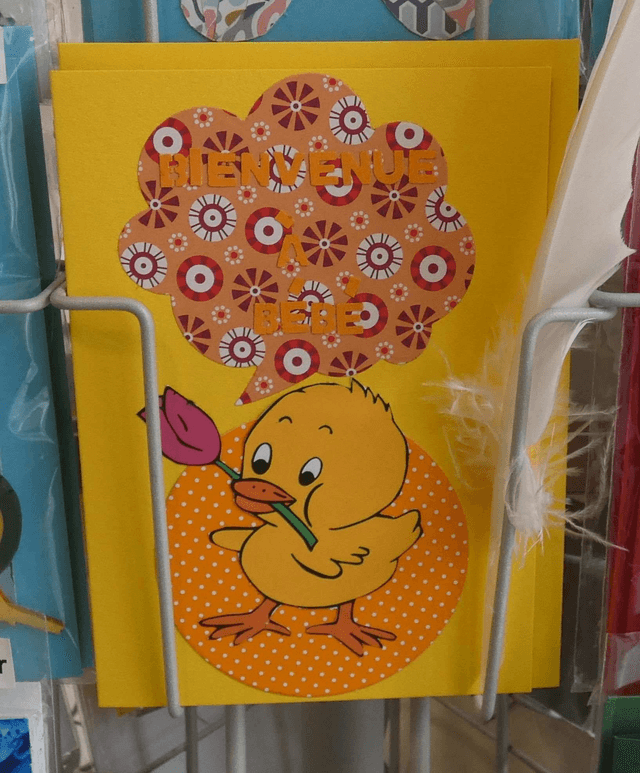 Un poussin pour souhaiter la bienvenue à bébé