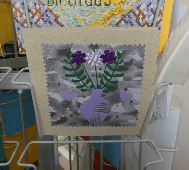 Le bouquet de la petite carte de condoléances