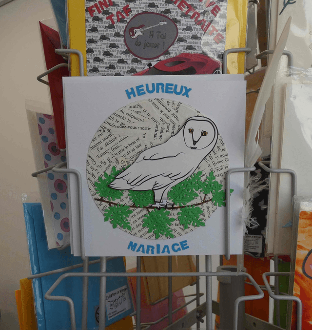 Heureux mariage avec un hibou