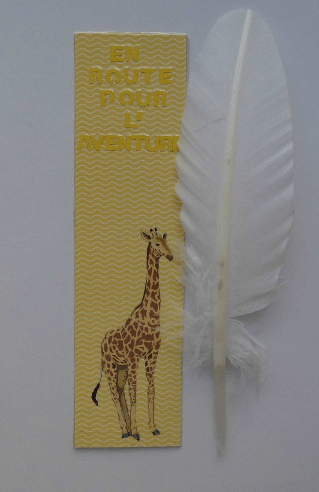 En route pour l'aventure avec la girafe