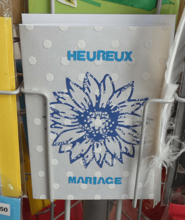La fleur bleue du mariage