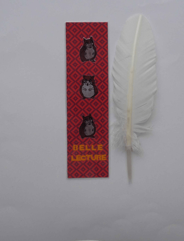 Le marque-page aux hamsters