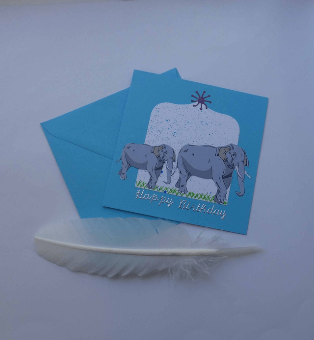 Les éléphants d'anniversaire