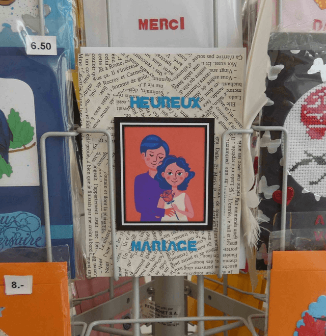 Heureux mariage aux tourtereaux