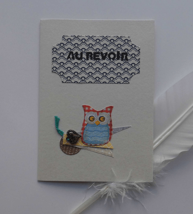 Un hibou pour dire au revoir