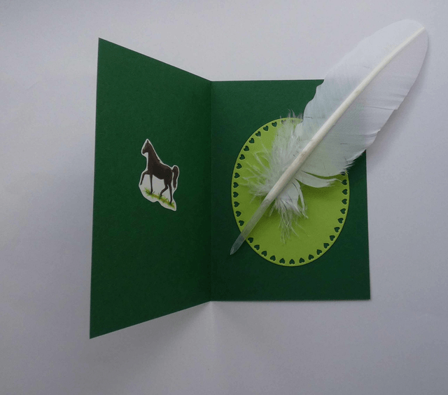 Joyeux anniversaire avec un cheval